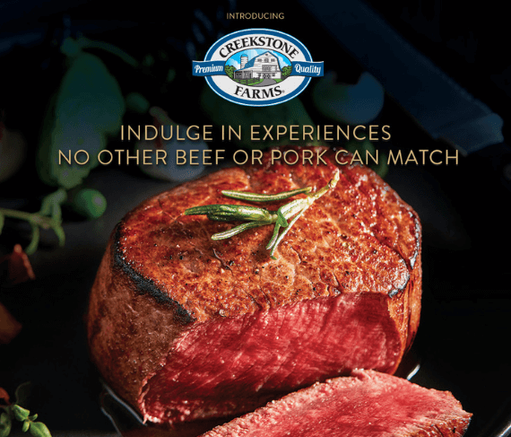 Introducing Creekstone Farms. Indulge in experiences no other beef or pork can match.